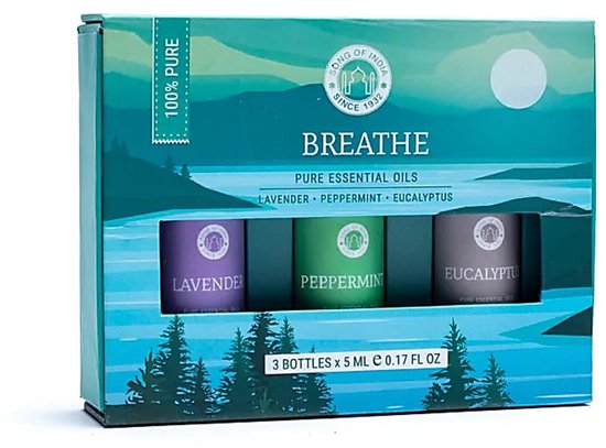 Song of India | Etherische olie set | Set Breathe van Merkloos