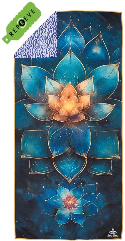 SooBluu – Yoga Handdoek LOTUS – Sporthanddoek – Duurzaam Gemaakt van Gerecycled Plastic (rPET) tot Microvezel – Fluweelzacht, Lichtgewicht & Sneldrogend – 183x68 cm van SooBluu