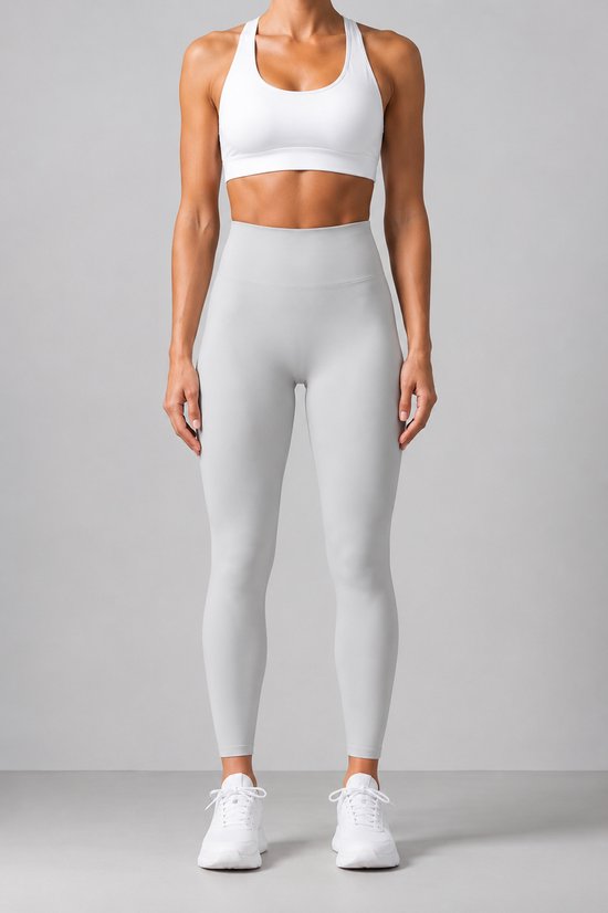 SparkNine Serenafit sportlegging - M - wit - hoge taille - zacht & comfortabel materiaal - tweede huid - stretch - buikcontrole