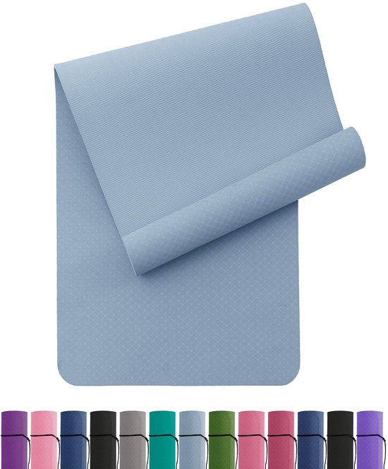 SPHProducts - Yogamat - Antislip - Milieuvriendelijke TPE-sportmat - 183 x 61 cm - Comfortabel - Geschikt voor Yoga en Pilates - 6 mm Dikte