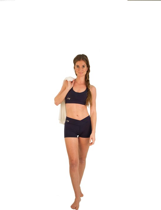 Sport broek-Yoga broek- Short-blauw- small van Love Generation