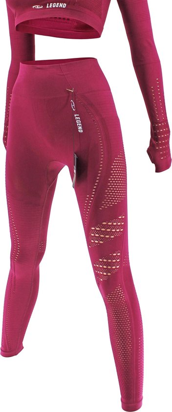 Sport Legging Raspberry - Verschillende kleuren en maten - Gemaakt van Dry-fit materiaal op basis van polyester L