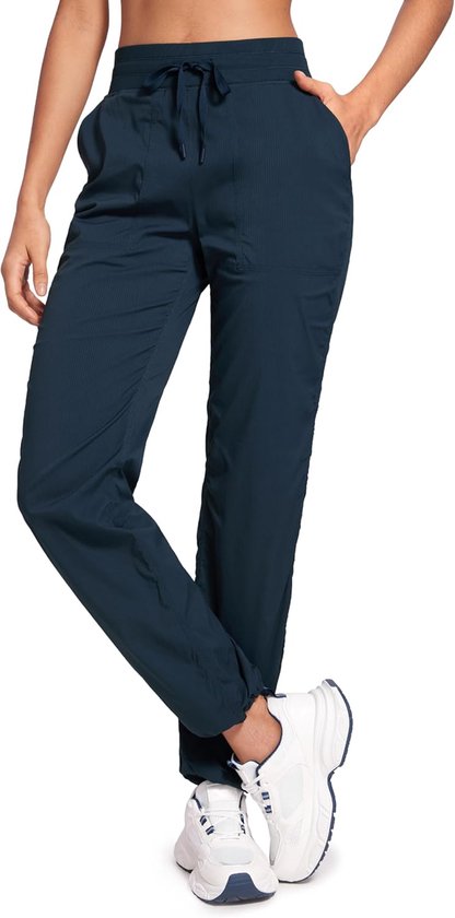 Sportbroek Dames - Joggingbroek Casual - Werk Sport - Rechte Plooien - Met Zakken
