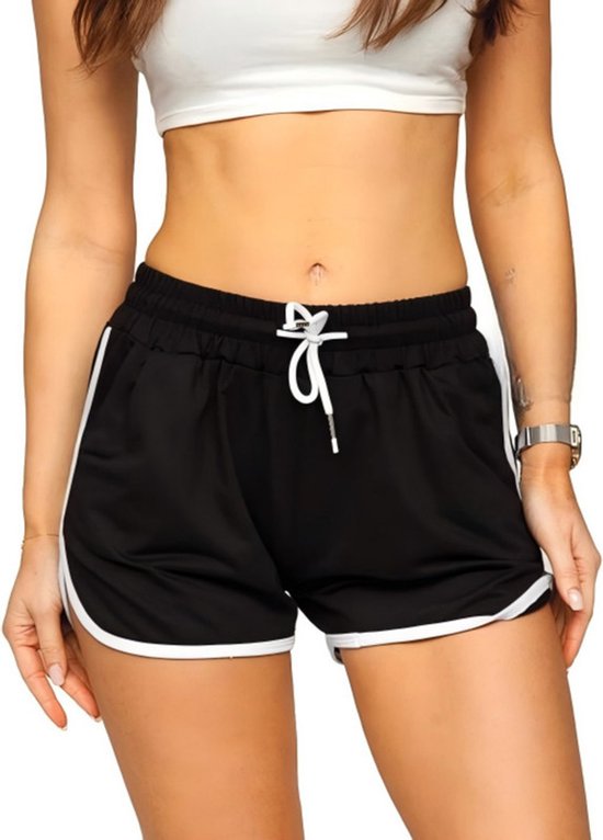 Sportbroekje — Maat L — Taille 59–69 cm — Heupen 106 cm — Dames sport- & yogabroekje — Fitnessbroekje — Geschikt voor de sportschool, hardlopen en bodybuilding — Casual broekje; Geschikt voor diverse activiteiten zoals hardlopen en fitnesstraining