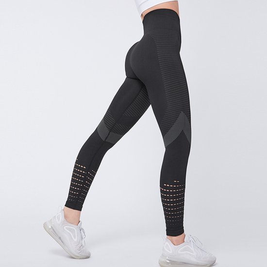 Sportlegging Dames - Fitness Legging - Yoga Legging - High Waist Sport Legging - Anti Cellulite - Shapewear Dames - Push Up - Butt Lifter - Sportkleding Dames - Booty - zwart M