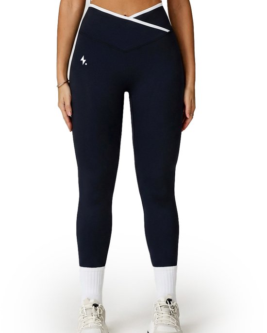 Sportlegging dames – Sportbroek dames – Sportkleding dames – High waist shaping fit – Squat-proof & seamless – Fitness & yoga legging – Impulse Fitwear Contour – Zwart – Maat L van Impulse Fitwear