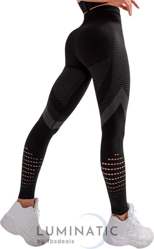 Sportlegging Dames - Yoga Legging - Fitness Legging - Legging Dames - Sport Legging - Shapewear Dames - Booty Legging | Luminatic® | Zwart | Maat S van Luminatic®