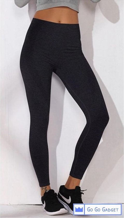 Sportlegging | high waist | naadloos | sneldrogend | squatproof | zwart | S van Merkloos