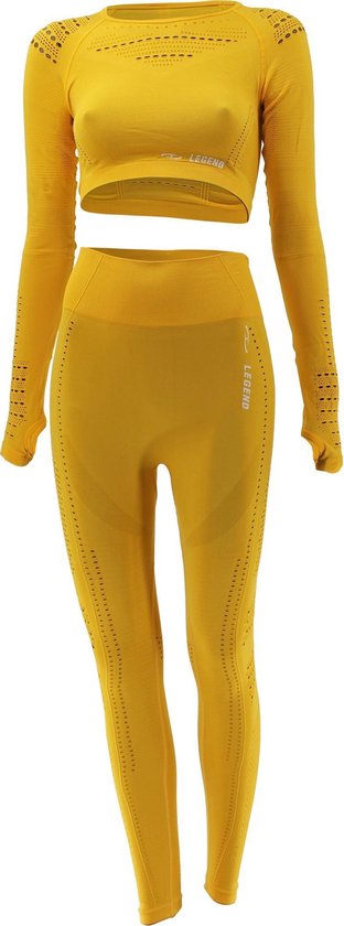 SportLegging Orange L van Merkloos