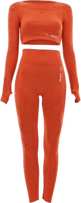 SportLegging Orange S van Merkloos