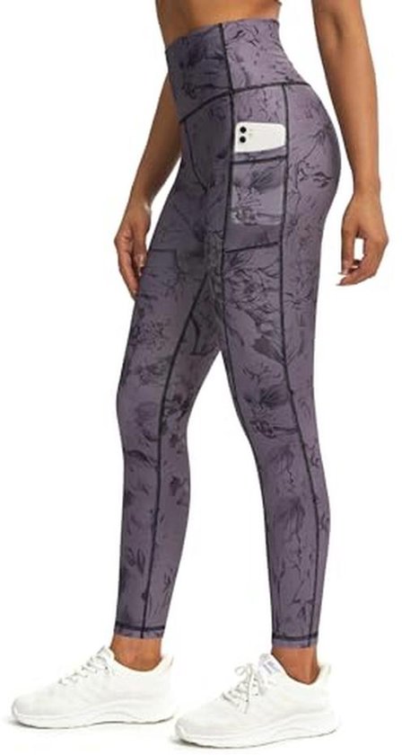 Sportlegging voor dames met zakken, ondoorzichtig, hoog getailleerd en comfortabel