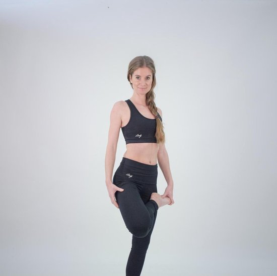 Sportlegging-Yoga -Legging Fitness-High Waist-Legging-Gym Sports Wear-Yoga Legging-Zwart - Extra Large van Vitali Chakra