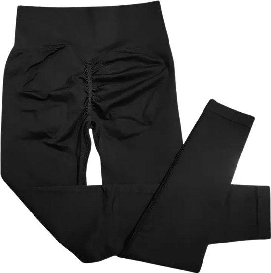 Sportlegging - Yoga Legging - Squat Proof - Niet Doorschijnend - Comfortabel - Butt Crunch - Scrunch Legging - High Waist - Aansluitend - Maat XL van Merkloos