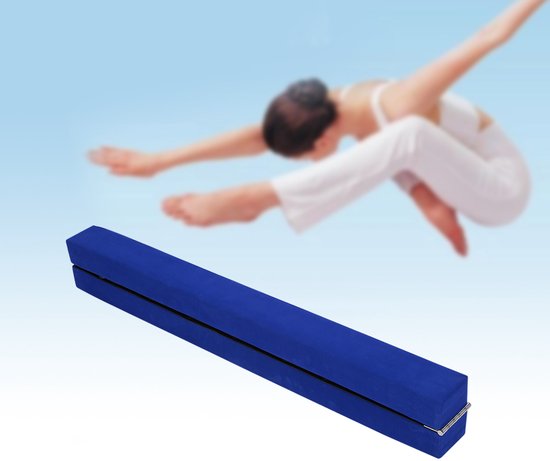 Sportserie Suedeleer Opvouwbare Balancebalk – 7 Voet – Slijtvast Blauw DE