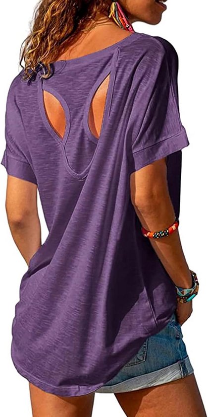 Sportshirt Dames Korte Mouw Lichtgewicht Fitness en Yoga Top