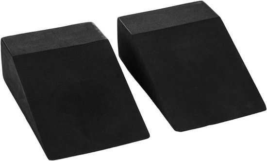 Squat Wiggen - Yoga Blokken - Fitness Training - Antislip Oppervlak - 9 Centimeter Breed - Zwart