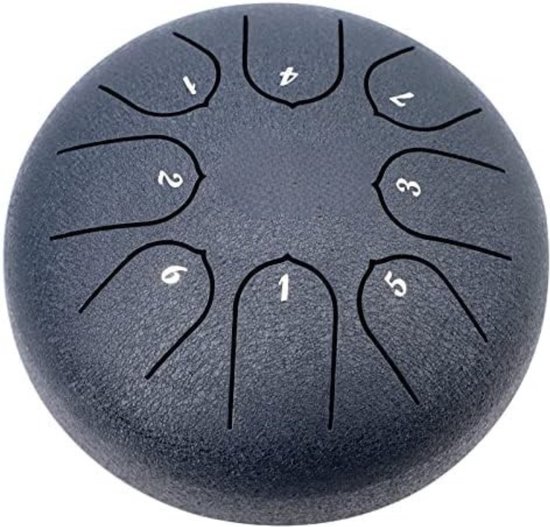 Steel Tongue Drum - Handpan Drum - Hangdrum - C-toets (8 noten) van RAZIERA