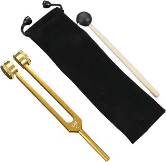 Stemvork - 128Hz - Goudkleurig - Tuning Fork - Chakra Activatie - Voor Balans en Ontspanning van Merkloos