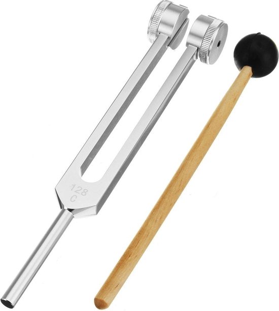 *** Stemvork - 150Hz - Zilverkleurig - Tuning Fork - Chakra Activatie- Chakra Hammer Bal Diagnostische Set - Voor Ultieme Balans en Diepe Ontspanning - van Heble® *** van Heble®
