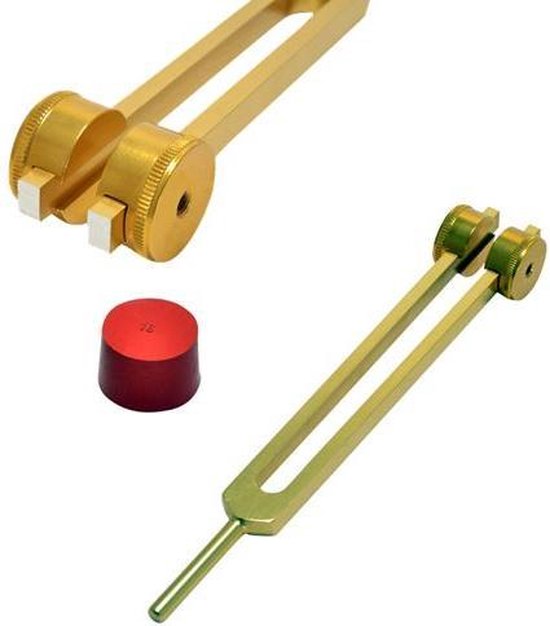 Stemvork 50 Hz voor het zenuwstelsel goudkleurig - Aluminium - Metaal - Goud van LuxMea Studio