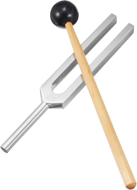 Stemvork - 528Hz - Zilverkleurig - Tuning Fork - Chakra Activatie - Voor Balans en Ontspanning van Merkloos