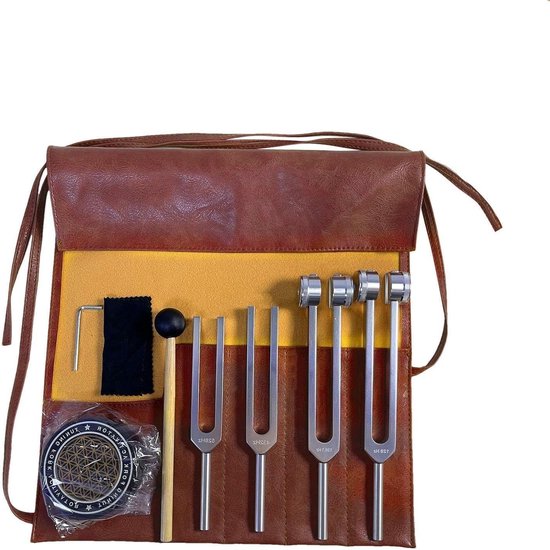 Stemvorken Set - Gereedschap Muziek - Rustgevend Geluid - Metaal Legering - 4 Delig - Zilverkleurig