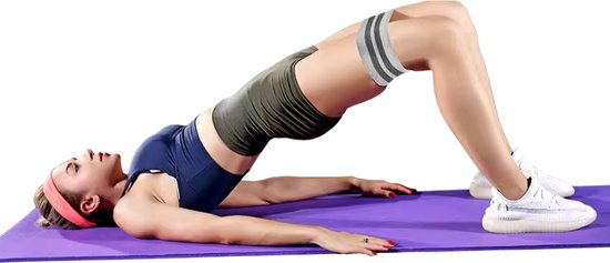 Stofweerstand Heup Booty Bands Glute Dij Elastische trainingsbanden Squat Circle Stretch Fitnessstrips Loops Yoga Gymapparatuur van Merkloos