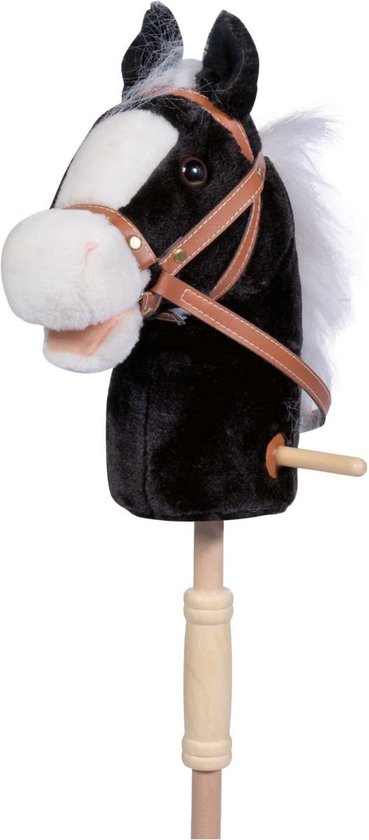 Stokpaard Belle - met geluid - zwart van Angel Toys