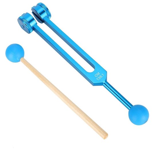 Store_9 - Stemvork - Yoga-stemvork - Niet-magnetische aluminiumlegering - Massagehamer - 136,1 Hz - Geschikt voor yoga-oefeningen en massage thuis ... van store-9