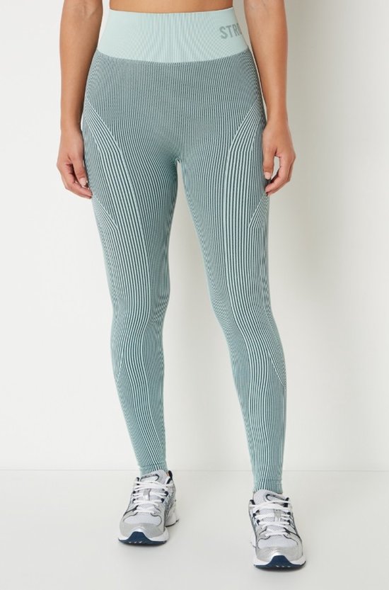 Stronger - Arc Seamless Tights - Sportlegging - Dames - Sea Moss - Maat L van Stronger