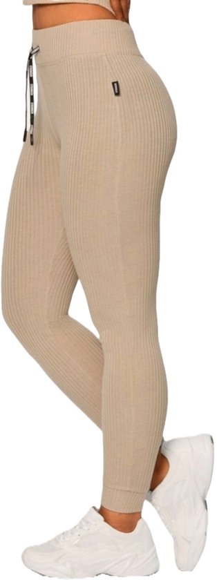Stronger - Cush Flare Legging - Sportbroek - Dames - Simply Taupe - Maat XXL van Stronger