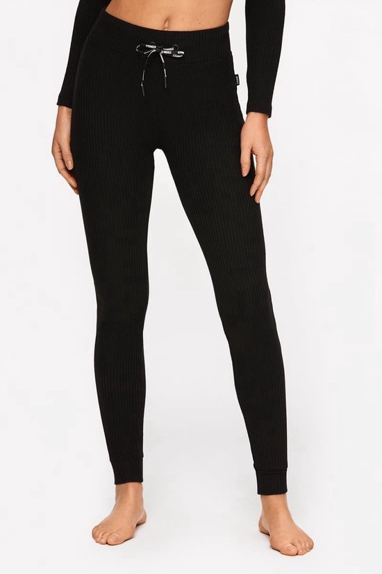 Stronger - Cush Flare Wijde Legging - Sportbroek - Dames - Zwart - Maat XL van Stronger