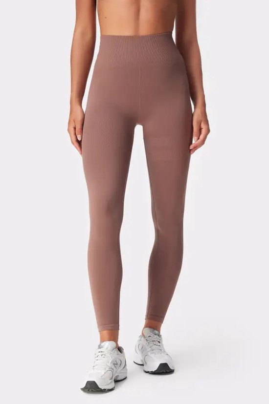 Stronger - Eclipse Seamless HW Tights - Sportlegging - Dames - Zalm - Maat XXL