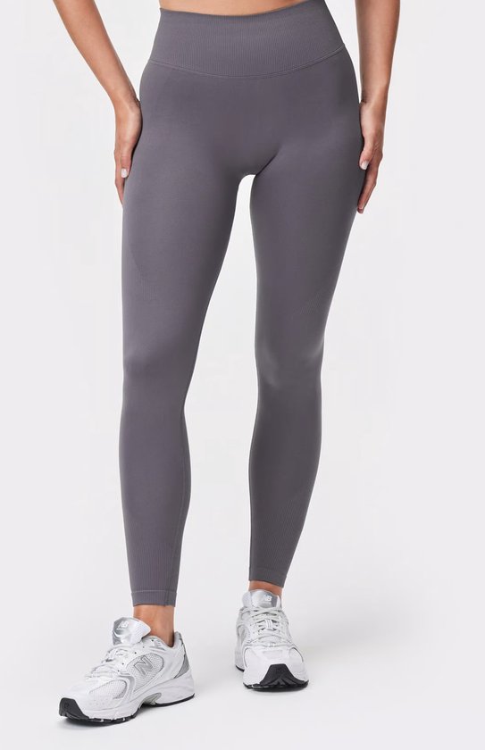 Stronger - Embrace Seamless Rib Tights - Sport Tights - Dames - Grijs - Maat M van Stronger