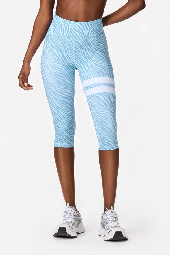 Stronger - Explore Capri Tight - Sportlegging - Dames - Blauw - Maat M van Stronger