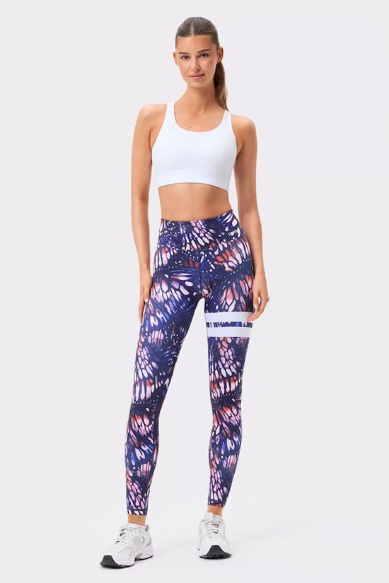 STRONGER - explore printed leggings - Lange trainingslegging dames - Blauw