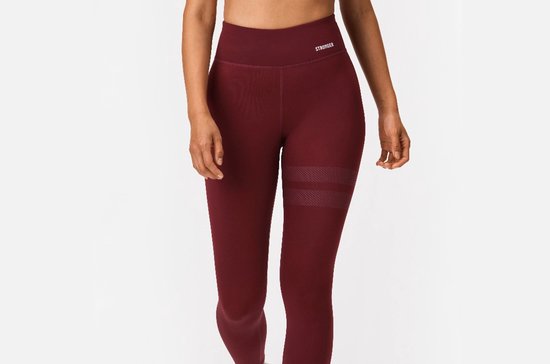 Stronger - Guardian Tights - Sport Tights - Dames - Rood - Maat S van Stronger