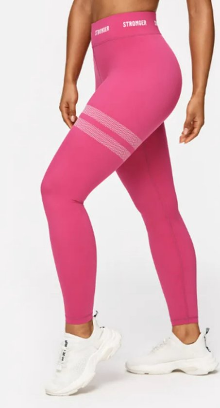Stronger - Hero Tight - Sport Tights - Dames - Roze - Maat S van Stronger