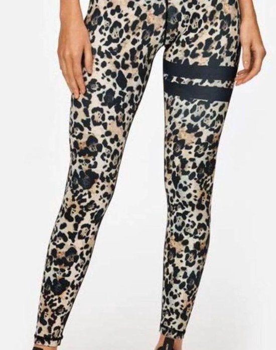 Stronger - Leo Legging - Sport Tights - Dames - Luipaard - Maat S van Stronger