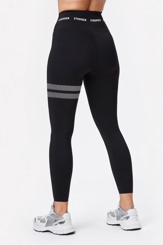 Stronger - Sharp HW - Sport Tights - Dames - Zwart - Maat XL van Stronger