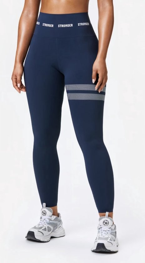 Stronger - Sharp - Sport Tights - Dames - Blauw - Maat XS van Stronger