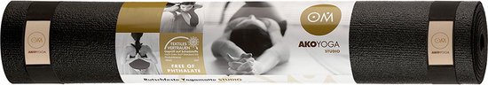 Studio Pro Yoga Mat - 4.5mm 2m Zwart van Merkloos