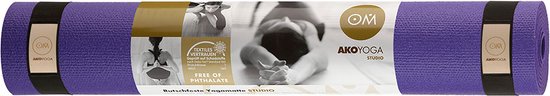 Studio Pro Yoga Mat - 4.5mm Paars 183 cm van Merkloos