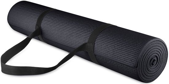 Stunq® BalanceFrom GoYoga Yogamat - Zwart - Met Draagriem