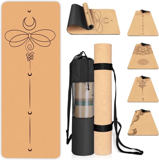Stunq® Unieke Antislip Yogamat van Natuurlijk Kurk en TPE voor Thuisgebruik, Pilates en Fitness