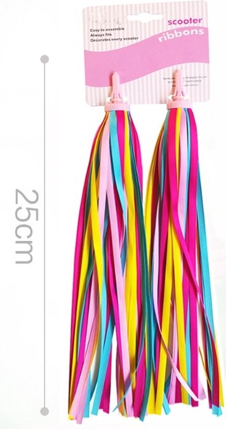 Stuurslingers Regenboog - Stuurversiering Fiets - Versiering Slinger - Handvatstreamers van Toi-Toys