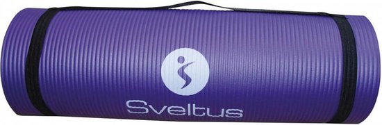SVELTUS Yogamat - 180 x 60 cm - paars