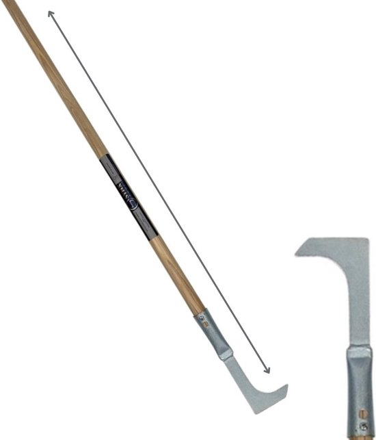 Synx Tools Voegenmes Onkruidkrabber - Voegenkrabber - onkruidborstel - onkruidmes - krabbers / schrapers - voegenkrabber met steel 150cm van Synx Tools