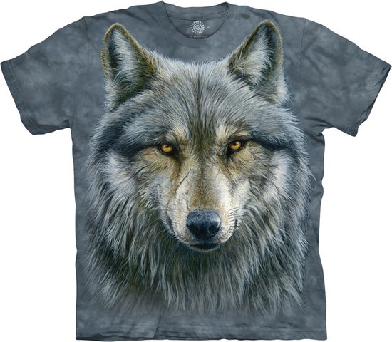 T-Shirt Mountain Artwear Warrior Wolf S - S van T