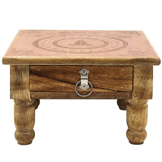 Tafel met Lade – 7 Chakras – Pendelbordontwerp van Nemesio